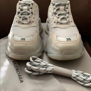 Balenciaga Triple S Clear Sole Pearl Grey